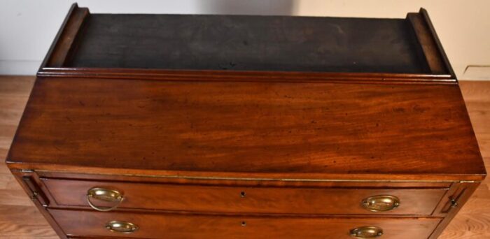 1880s american federal mahogany secretary desk hutch display cabinet bookcase 9428