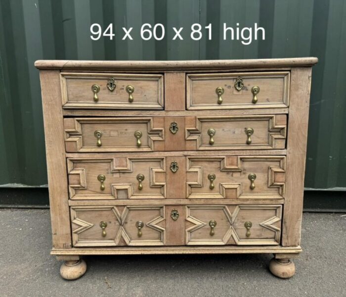 18th century bleached chest of drawers 1780s 2587