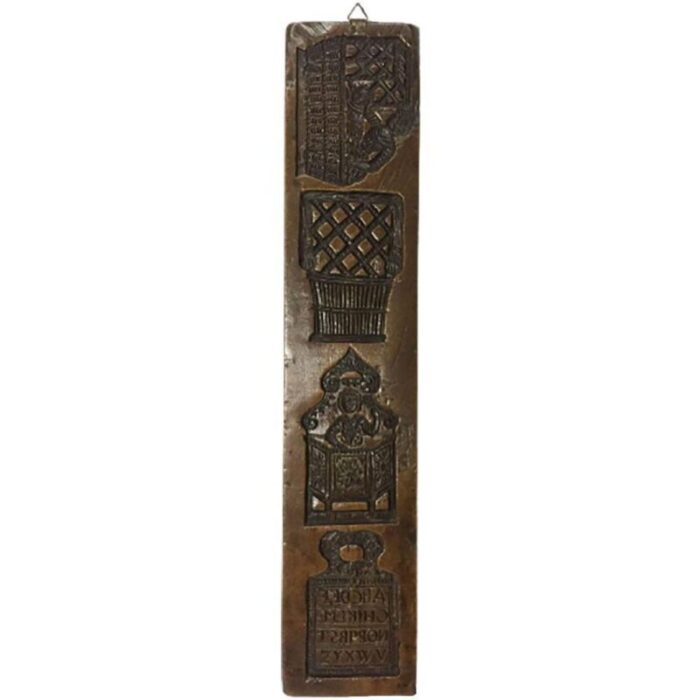 18th century dutch wooden gingerbread mould 1