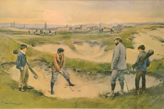 1902 in the sand golf photogravure by james michael brown from sporting pictures 4551