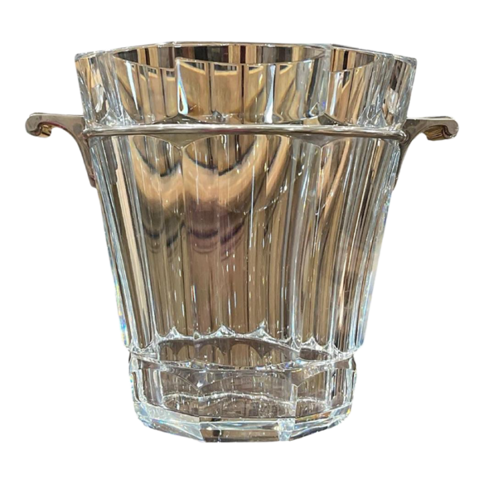 1930s art deco ice bucket signed by a charlent for val st lambert 5896