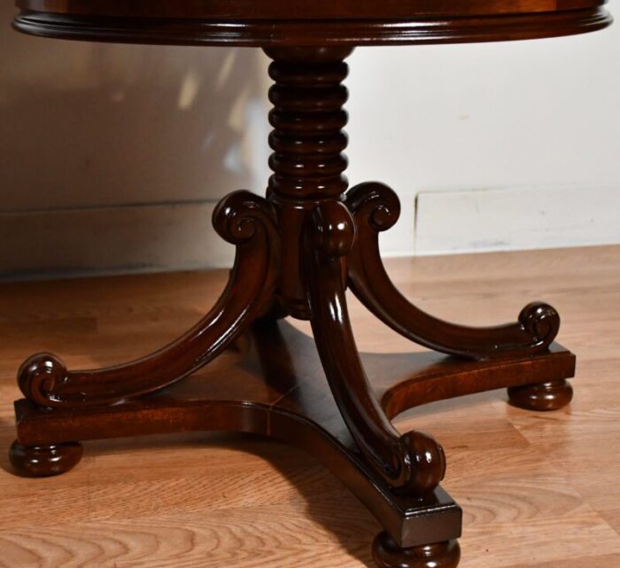 1930s regency flame mahogany and leather top pair of side tables end tables 3682