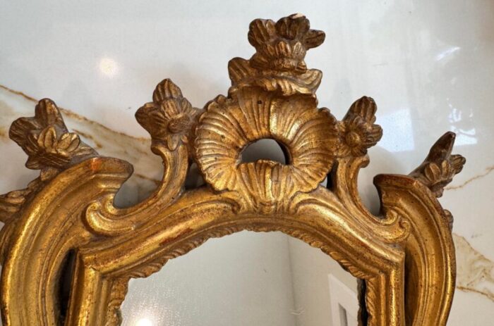 1940s italian gilt mirror by borghese 0915