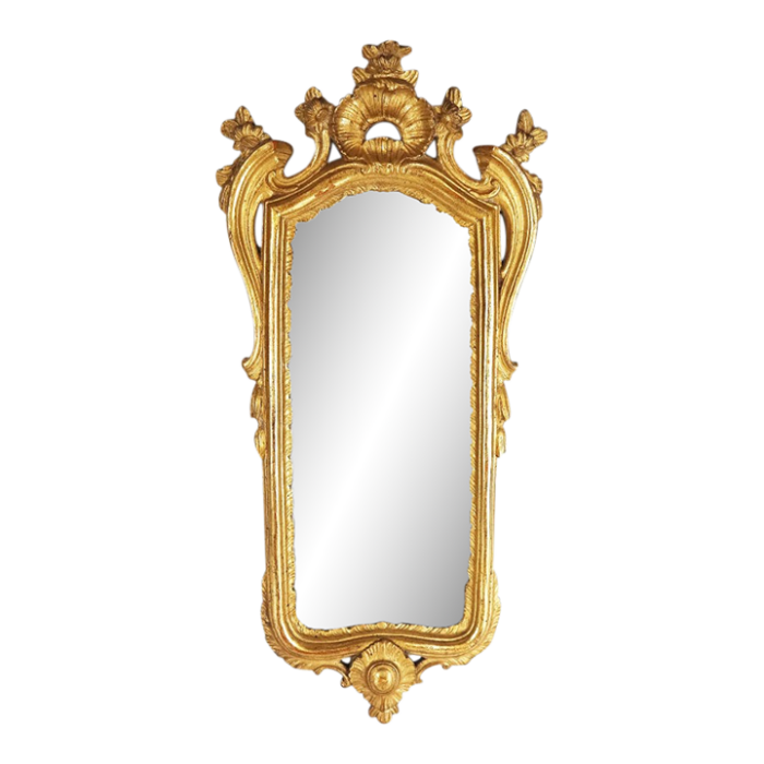 1940s italian gilt mirror by borghese 3850