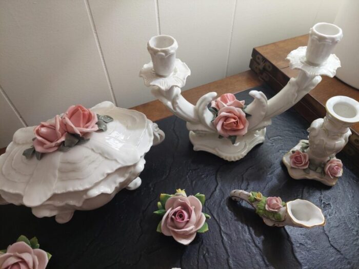 1940s karl ens volkstedt porcelain roses collection 11 pieces 6491