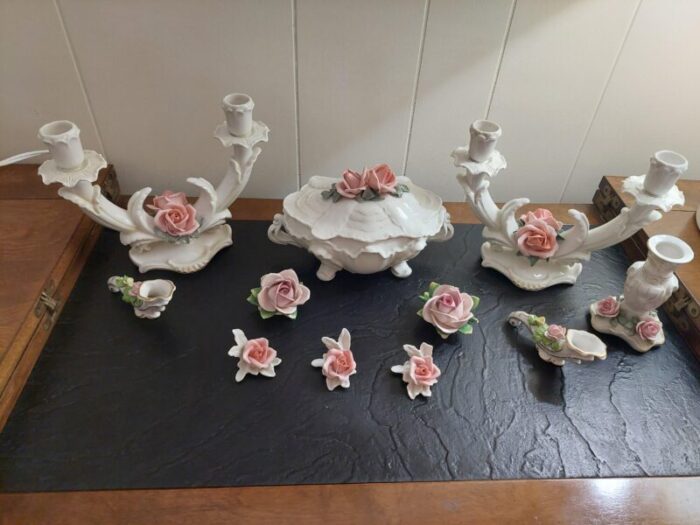 1940s karl ens volkstedt porcelain roses collection 11 pieces 9769