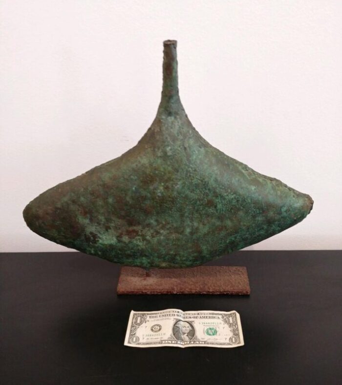 1950s mid century marcello fantoni bronze vessel sculpture unsigned 5441