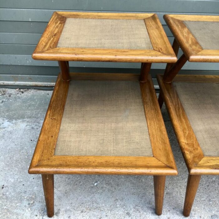 1950s pair of jack van der molen step end tables 1569