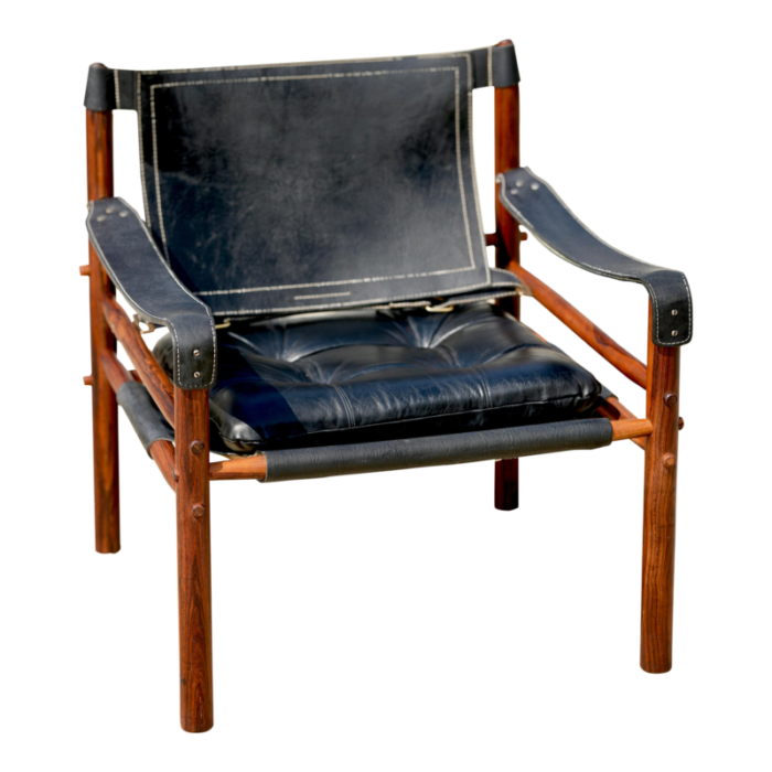 1960s arne norell sirocco swedish designed rosewood and leather lounge chair 7181