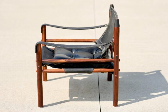 1960s arne norell sirocco swedish designed rosewood and leather lounge chair 9709