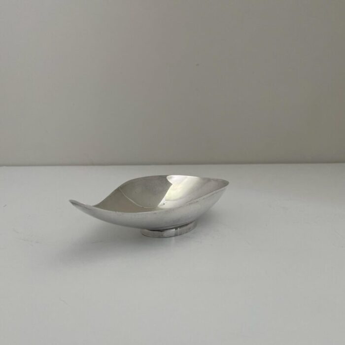 1960s reed and barton silverplate modern free form bowl 2310