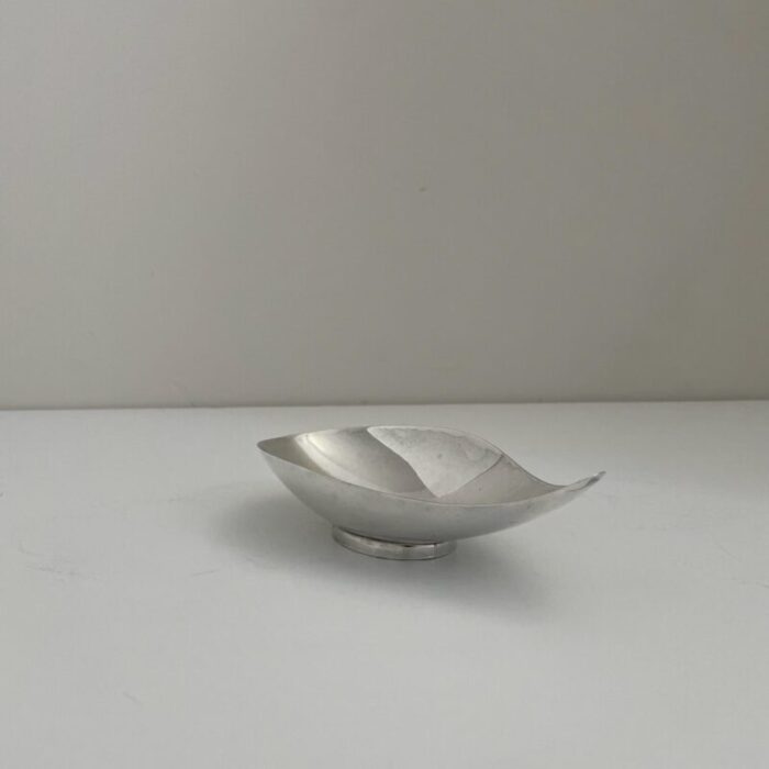 1960s reed and barton silverplate modern free form bowl 3988