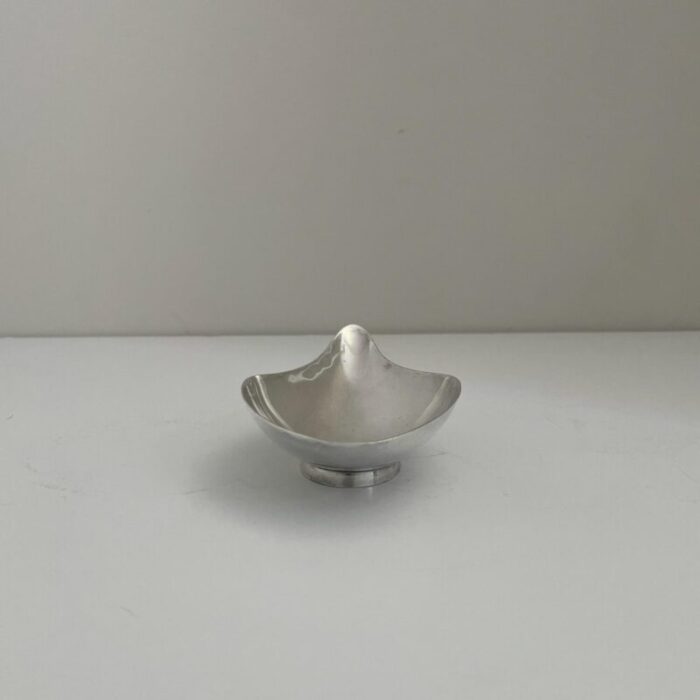 1960s reed and barton silverplate modern free form bowl 7512