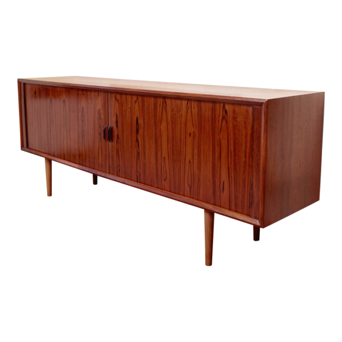 1960s svend aage laresen tambour door rosewood credenza for faarup mbelfabrik 0274