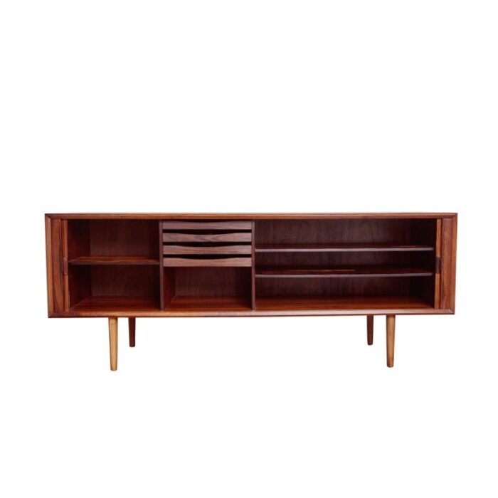 1960s svend aage laresen tambour door rosewood credenza for faarup mbelfabrik 5993