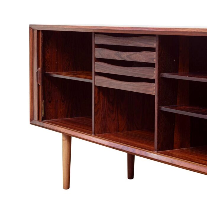 1960s svend aage laresen tambour door rosewood credenza for faarup mbelfabrik 7399