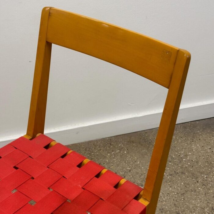 1960s webbed side chair by jens risom for knoll 6701