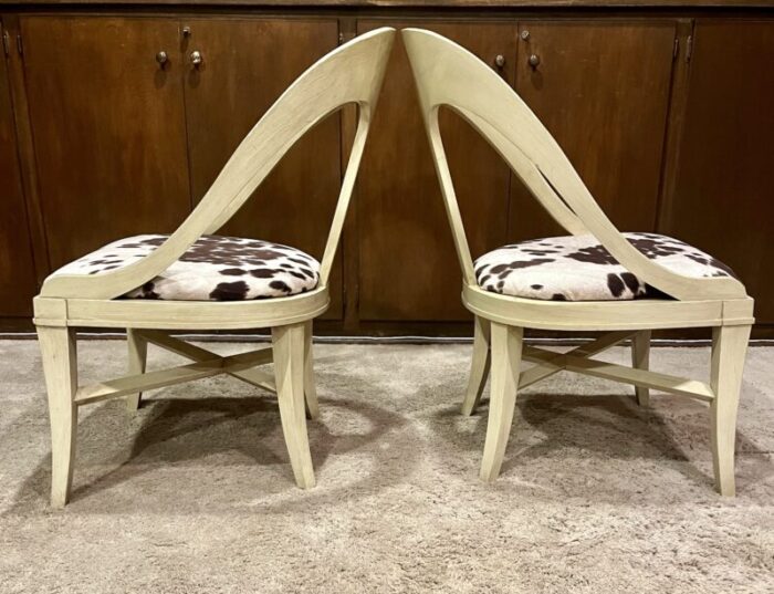 1970s vintage spoon back chairs set of 2 8289