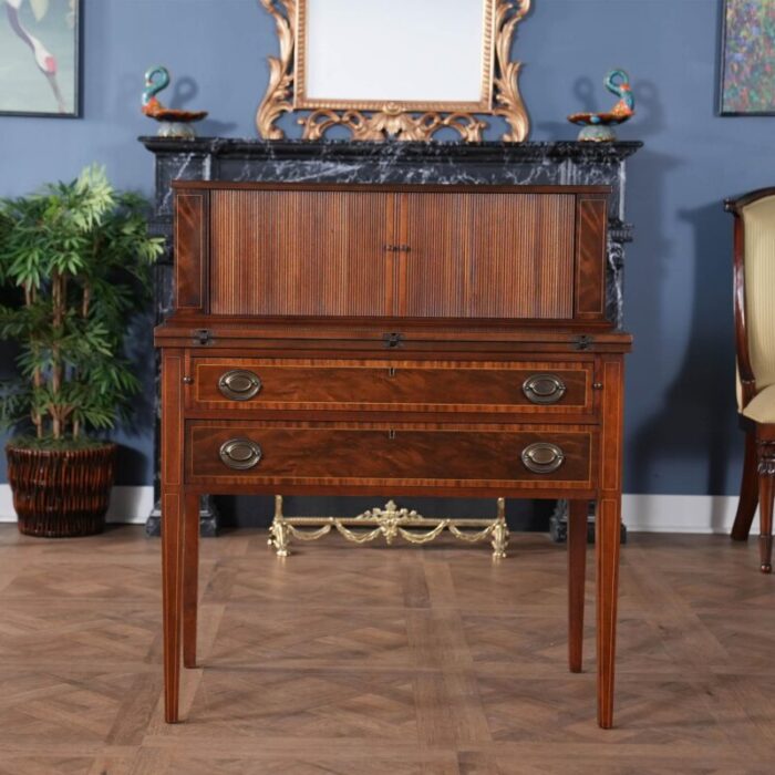 1980s vintage mahogany ladies desk 2700