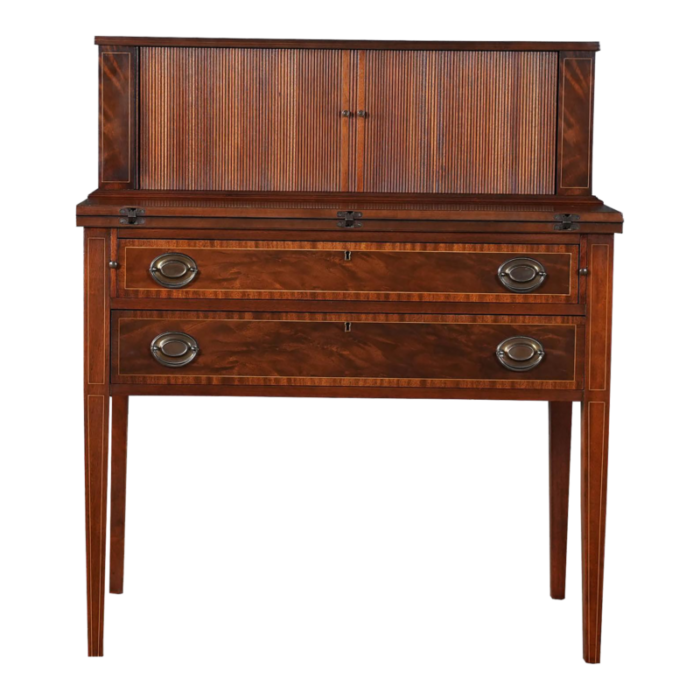 1980s vintage mahogany ladies desk 3561