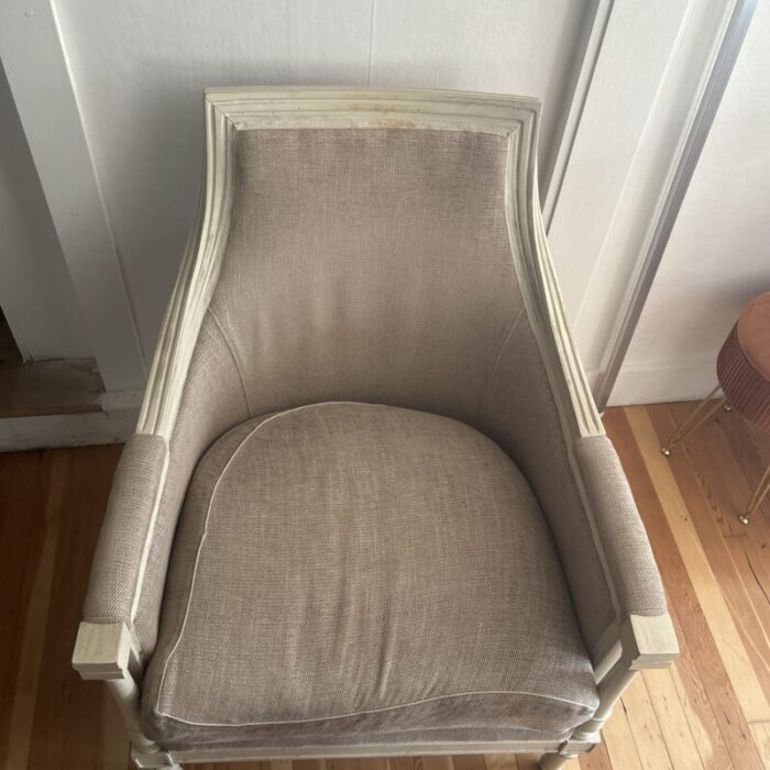 1990s antique french country style accent chair 0691