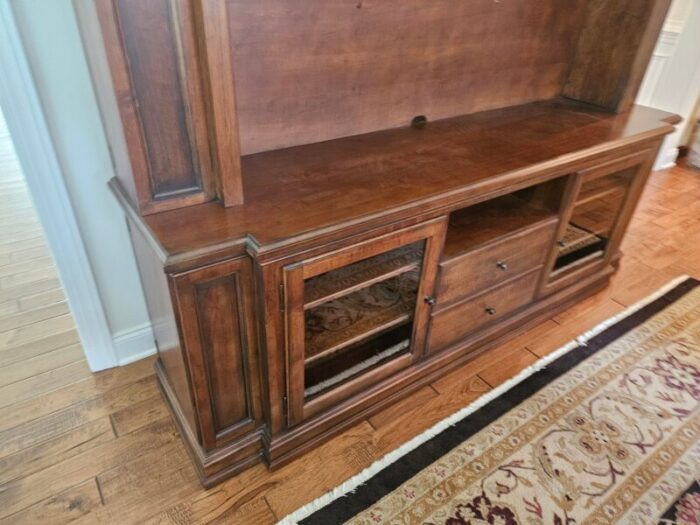 1990s ethan allen cambridge flat screen entertainment center 1800