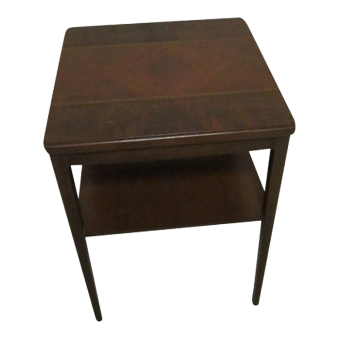 1990s vintage accent table medium tone 7309