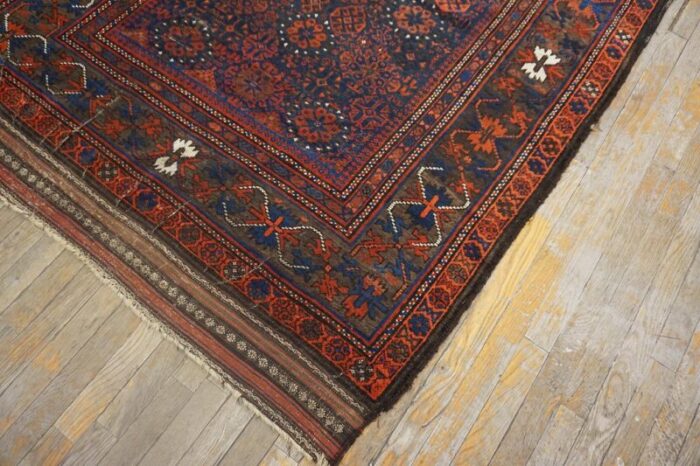 19th century afghan baluch carpet 5326