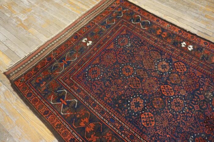 19th century afghan baluch carpet 9496