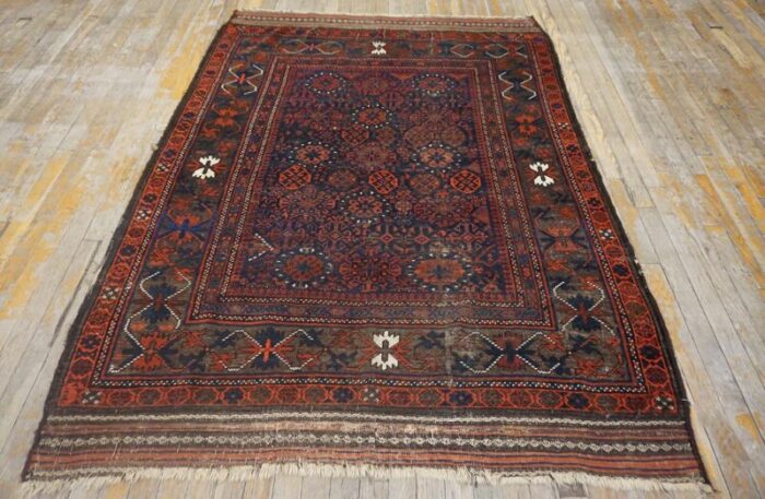 19th century afghan baluch carpet 9991