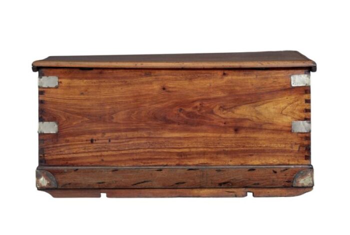 19th century continental mahogany maritime chest 14