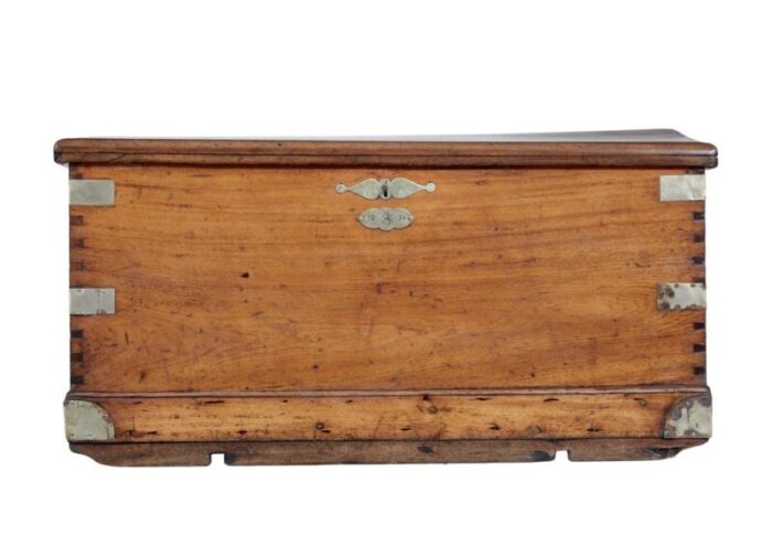 19th century continental mahogany maritime chest 16