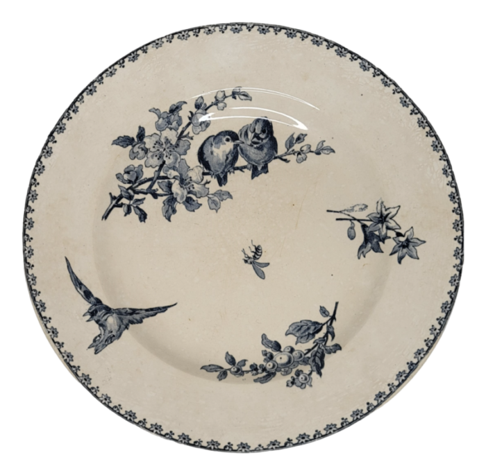 19th century earthenware dish from sarreguemines 1890s 3050