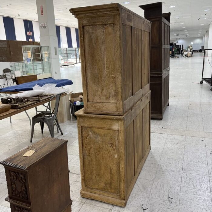 19th century french two piece wall cupboard 5732