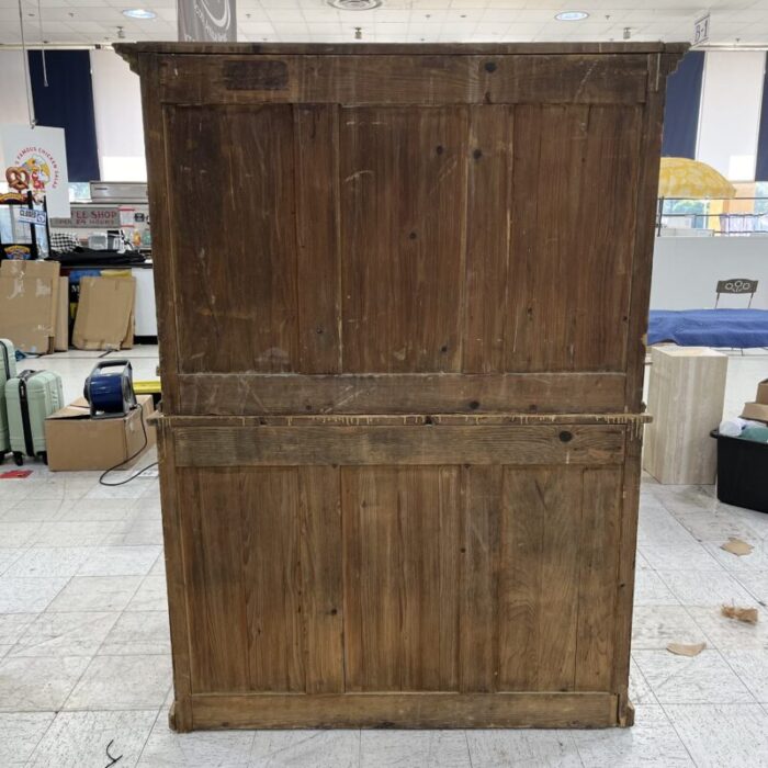 19th century french two piece wall cupboard 9820