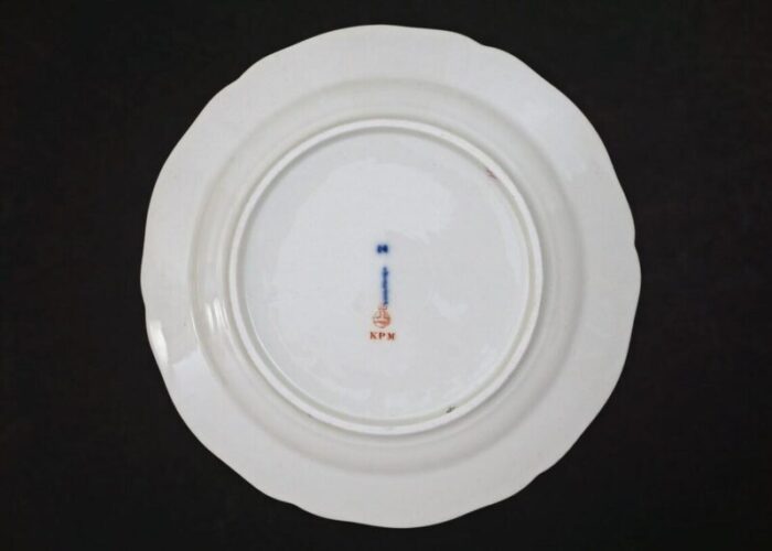 19th century kpm neuzierat dessert plates set of 10 7231