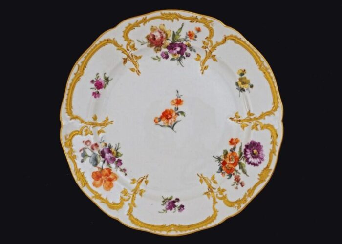 19th century kpm neuzierat dessert plates set of 10 8198