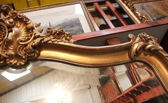 19th century louis xv style mirror 5