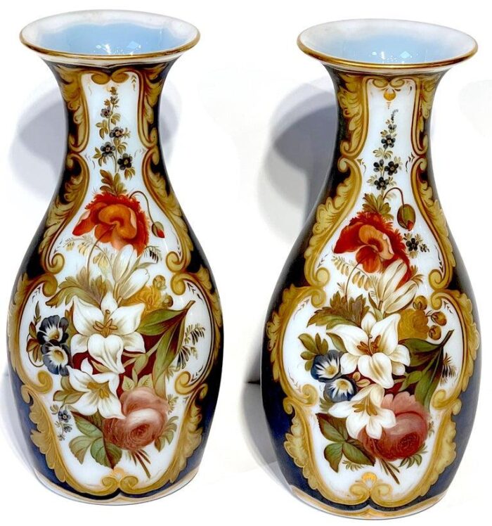 19th century opaline floral vases attributed jean francois robert for baccarat a pair 0415 scaled