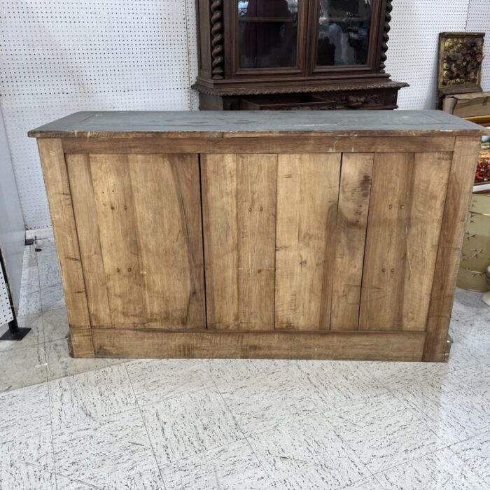 19th century repainted french double hinged credenza 3011