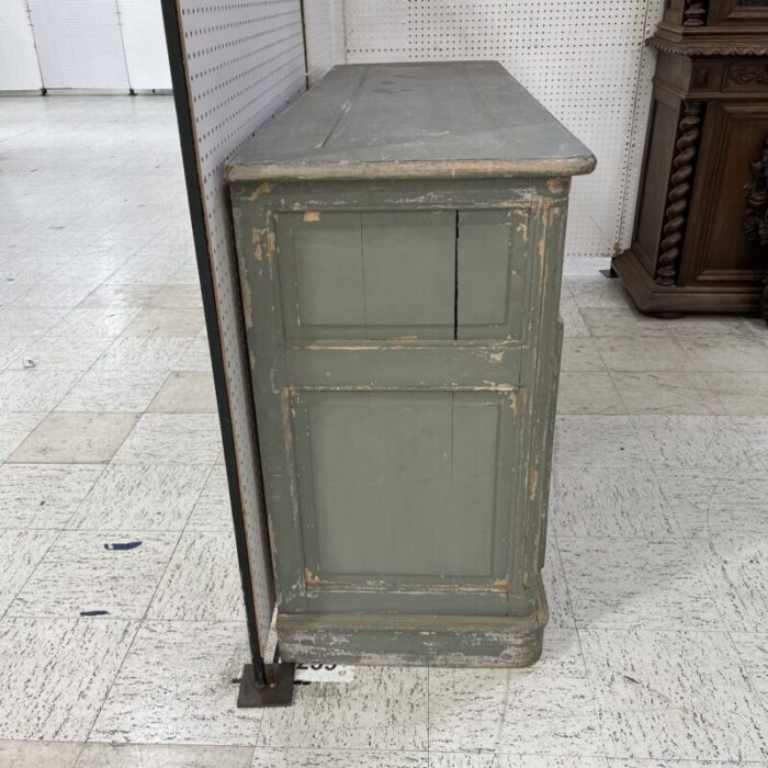 19th century repainted french double hinged credenza 5740