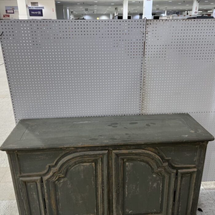 19th century repainted french double hinged credenza 7278