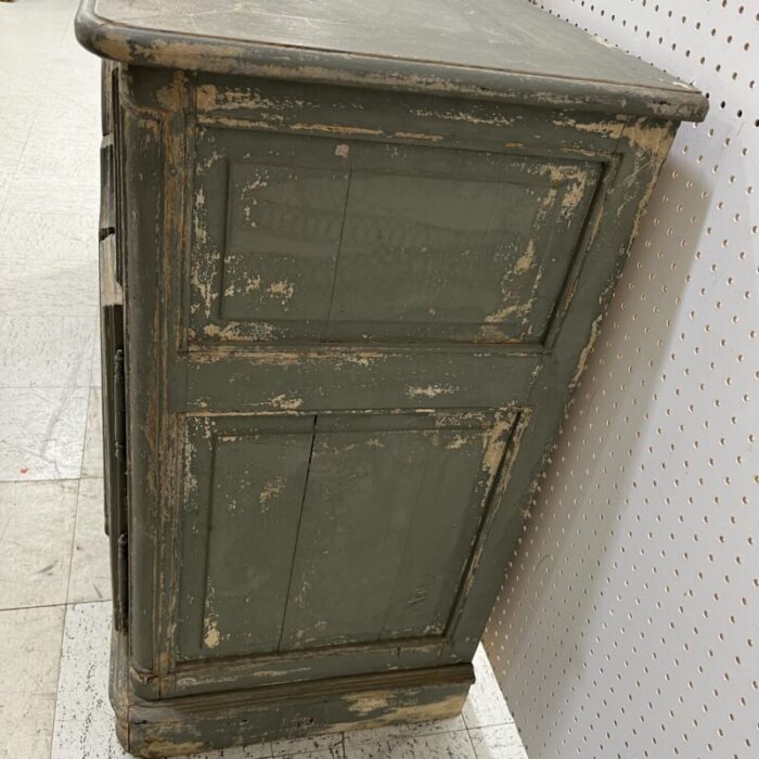 19th century repainted french double hinged credenza 9034