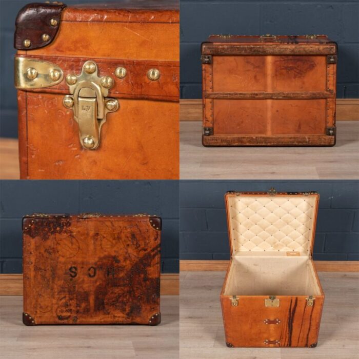 20th century french trunk in natural cowhide from louis vuitton 1900s 11