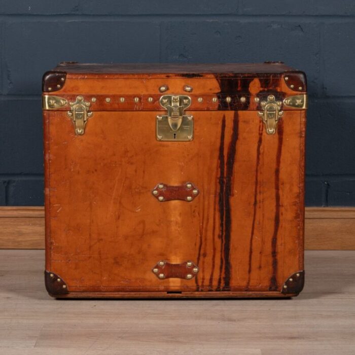 20th century french trunk in natural cowhide from louis vuitton 1900s 6