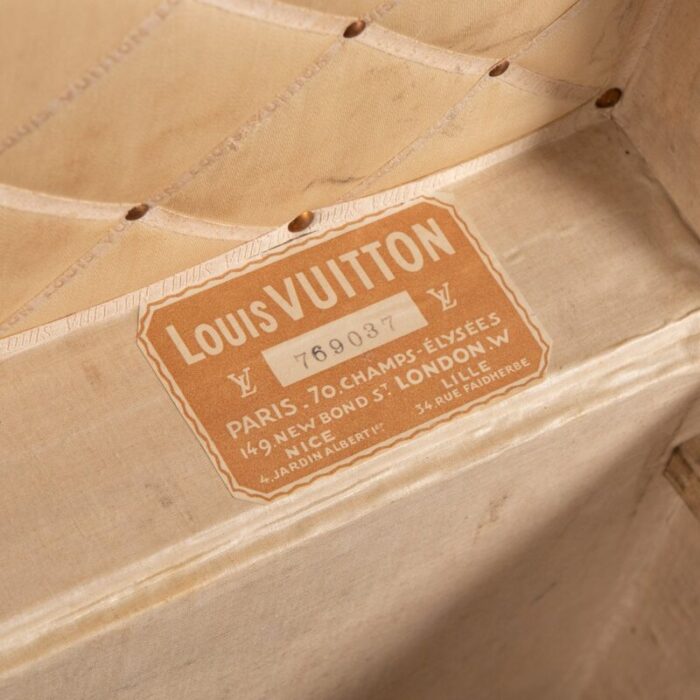 20th century french trunk in natural cowhide from louis vuitton 1900s 8