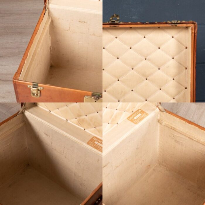 20th century french trunk in natural cowhide from louis vuitton 1900s 9