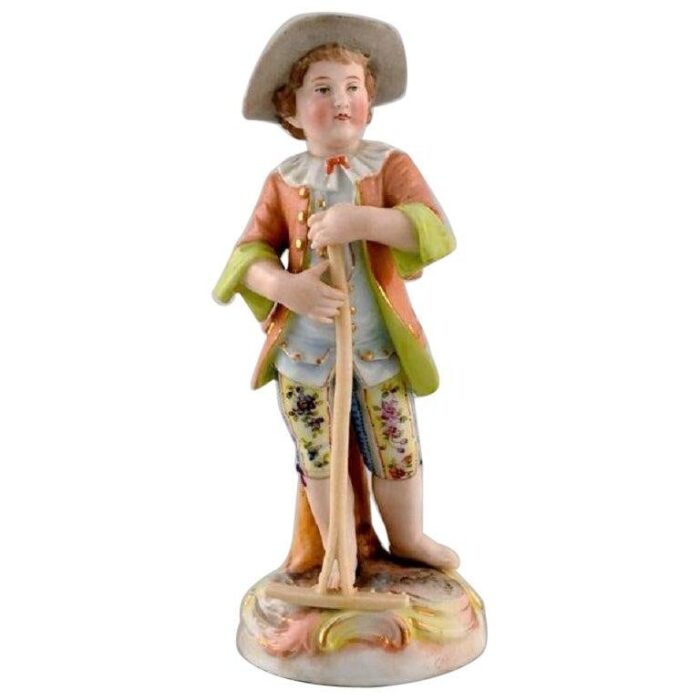 20th century german porcelain figurine of young gardener 1