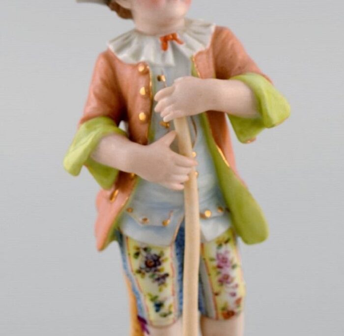 20th century german porcelain figurine of young gardener 7