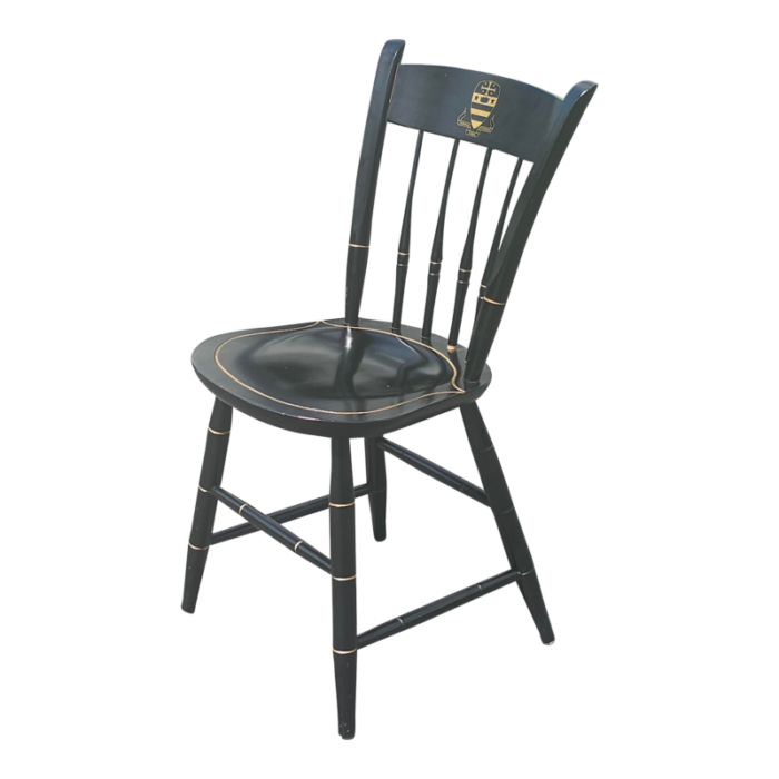 20th century nichols and stone national cathedral ebonized and gilt windsor chair 4548